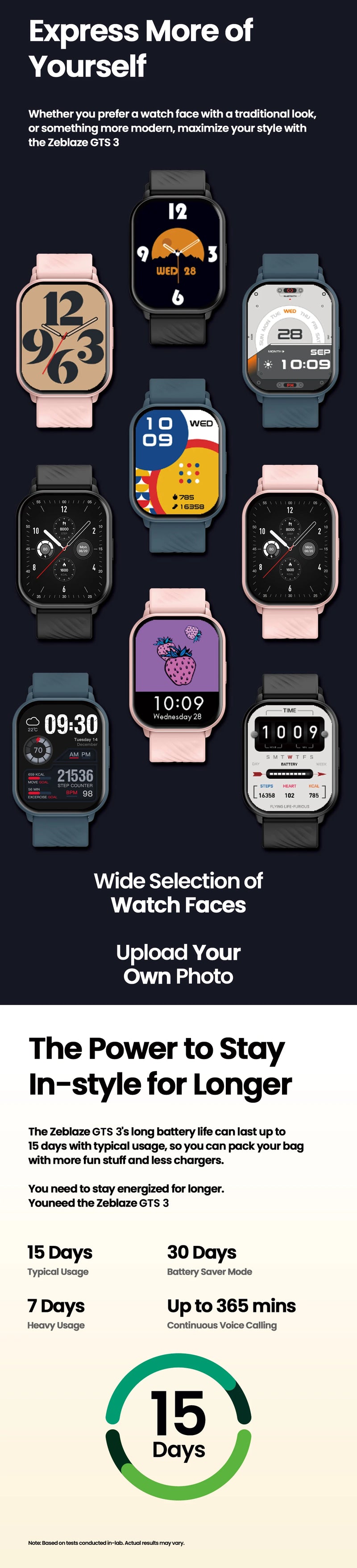 Smart Watch Ultra-big New Zeblaze GTS 3 Voice Calling